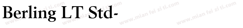 Berling LT Std字体转换